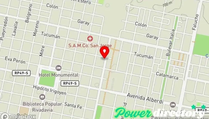 mapa de Fisiocenter Clínica de fisioterapia en San Jorge