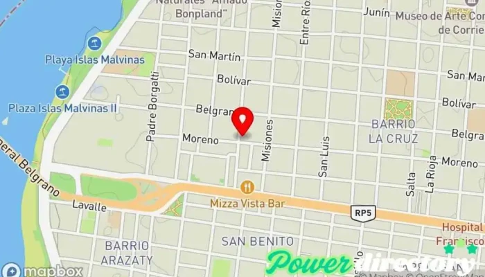 mapa de - FisioEspacio - Kinesiología Centro de salud infantil, Centro de rehabilitación en Corrientes