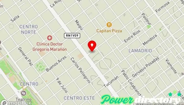 mapa de Fisiokinet Kinesiólogo en Villa María