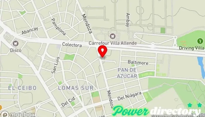 mapa de FisioLife - Get Moving - Clínica de fisioterapia en Villa Allende