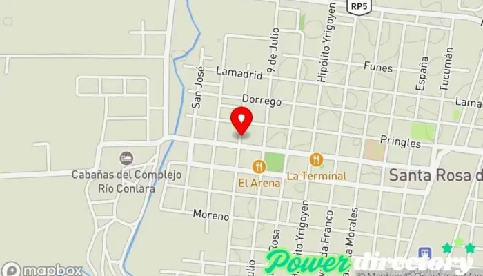 mapa de FisioSalud Fisioterapeuta en Santa Rosa del Conlara