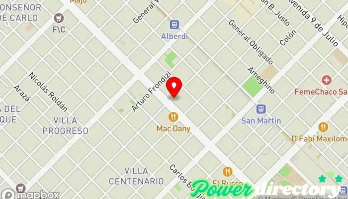 mapa de FISIOTEAM Kinesiólogo en Resistencia