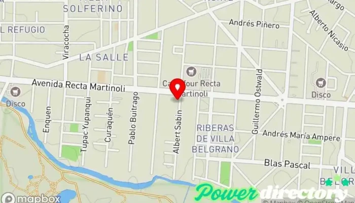 mapa de fisiotraining Clínica de fisioterapia en Córdoba