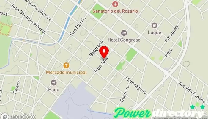 mapa de Forrajeria Juarez Tienda de alimentación en Monteros