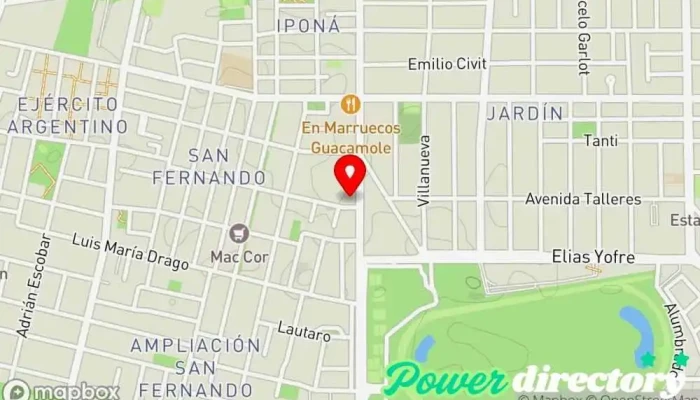 mapa de FR Osteopatía y Terapias Manuales Osteópata en Córdoba