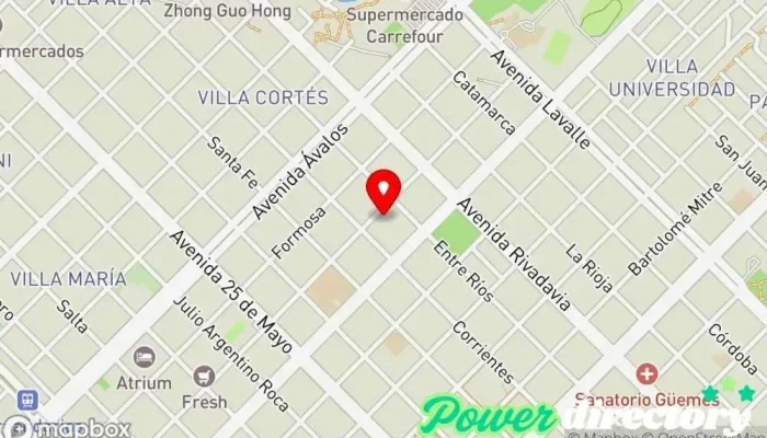 mapa de Gavioli Mauricio Fisioterapeuta en Resistencia