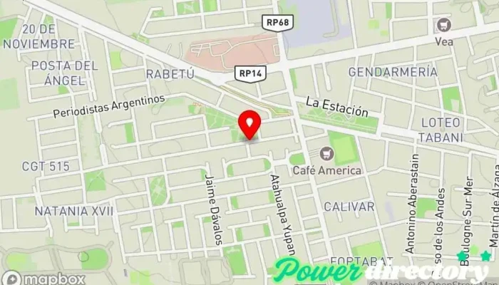mapa de Gotitas de Cielo Pasteleria Artesanal Pastelería en Rivadavia
