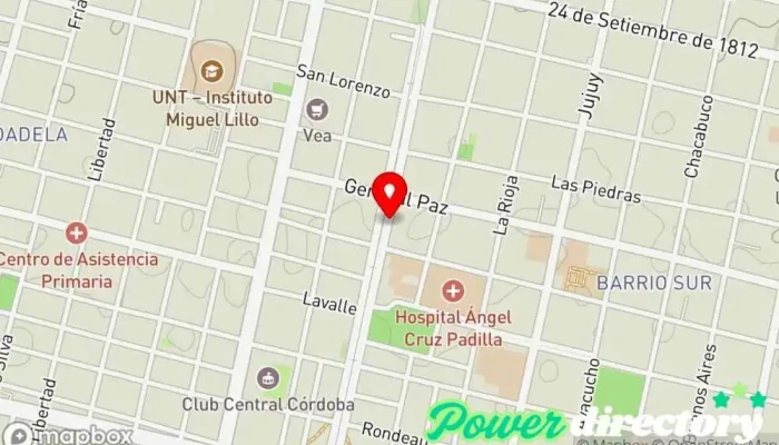 mapa de Hatun Wasi S.R.L Centro de rehabilitación en San Miguel de Tucumán