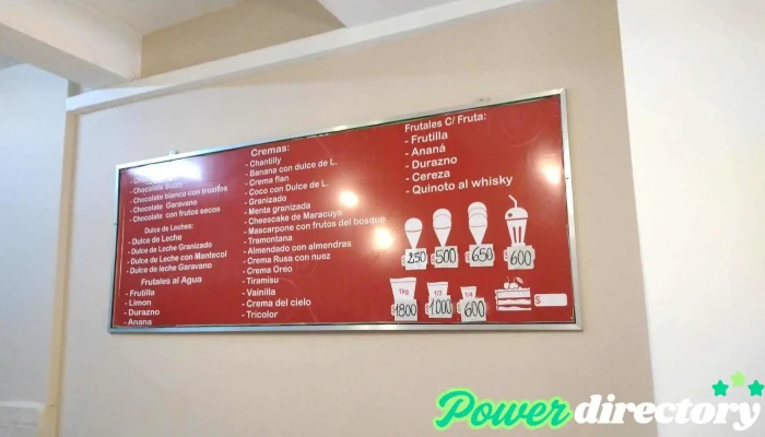 Heladeria Garavano Virasoro Carta - Gob