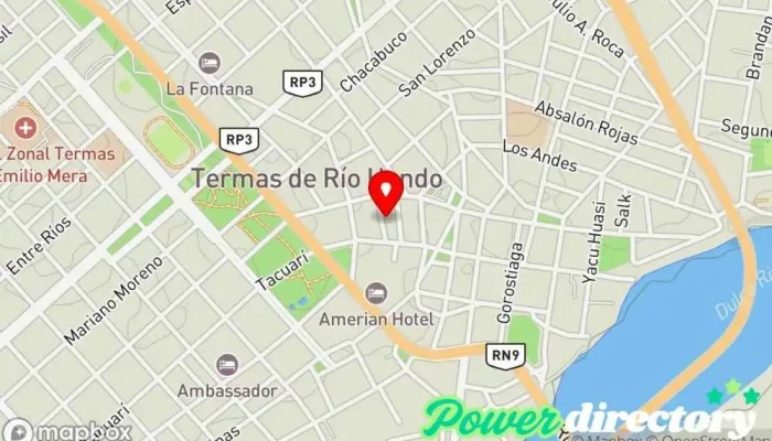 mapa de Holy Café Cafetería en Termas de Río Hondo