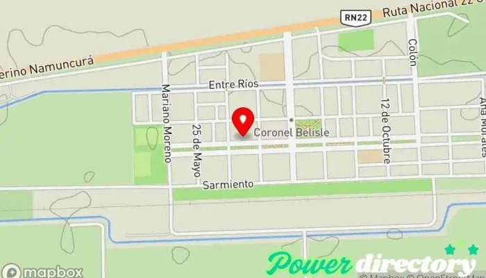 mapa de Hospital Crol. Belisle Hospital en Coronel Belisle