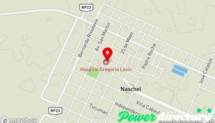 mapa de Hospital de Naschel Hospital en Naschel