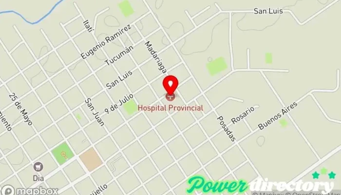 mapa de Hospital Provincial San Luis del Palmar Hospital en San Luis del Palmar