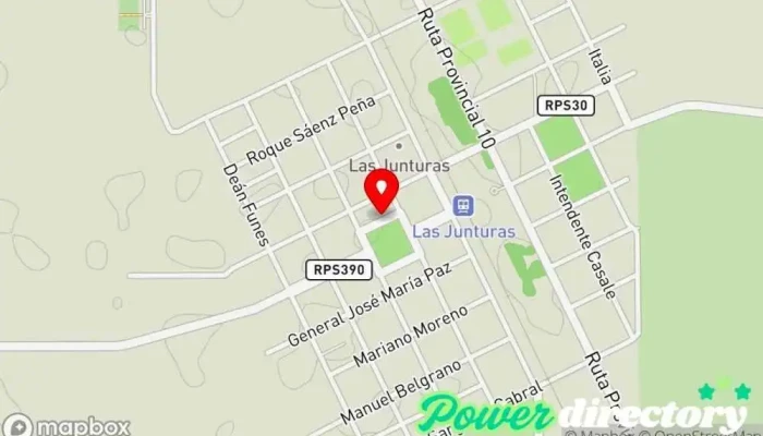 mapa de Hotel - Espacio Central Hotel, Salón para eventos, Pub restaurante, Centro comercial en Las Junturas