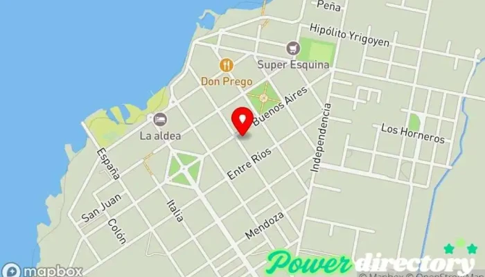 mapa de Hotel Miramar Hotel en Miramar de Ansenuza