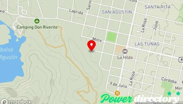 mapa de Hotel Rustico Cerro Del Valle Hotel en Villa San Agustín
