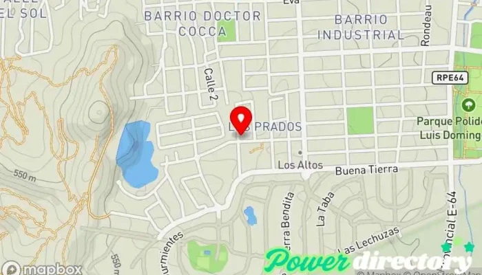 mapa de Indigo Consultorio de Fisioterapia y Kinesiología Oficina médica en La Calera