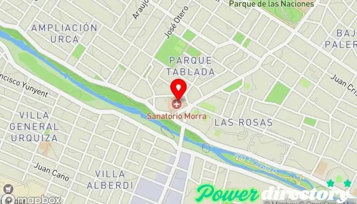 mapa de INER - Centro de Rehabilitación Centro de rehabilitación en Córdoba