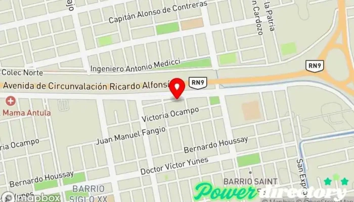 mapa de Instituto de kinesiologia y fisioterapia Lic. Paula Fernandez Kinesiólogo en Santiago del Estero