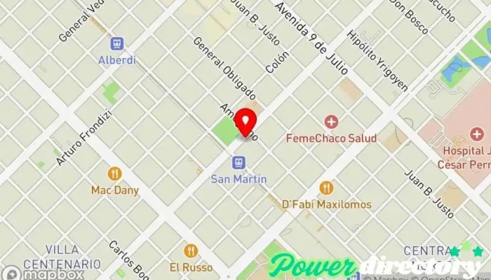 mapa de Instituto de Rehabilitación Centro de rehabilitación en Resistencia