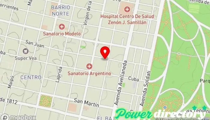 mapa de Instituto Fisioterapia M & R  en San Miguel de Tucumán