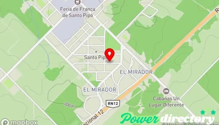 mapa de IPLyC Misiones Administración de loterías en Santo Pipo