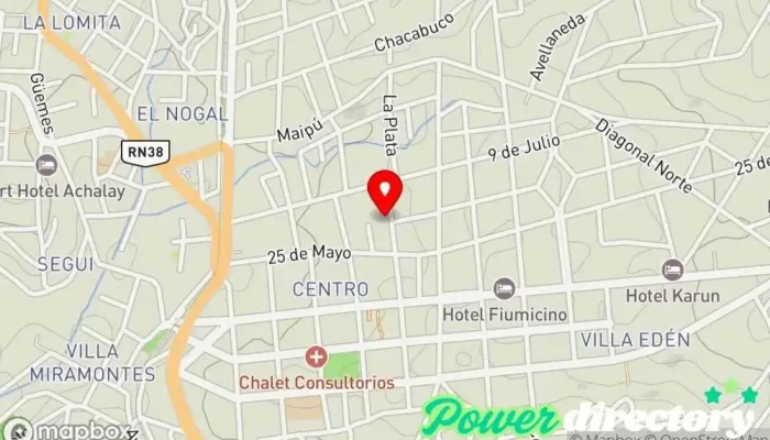 mapa de ISOkinetik Kinesiólogo en La Falda