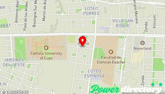 mapa de KD Fisioterapeuta en Rivadavia