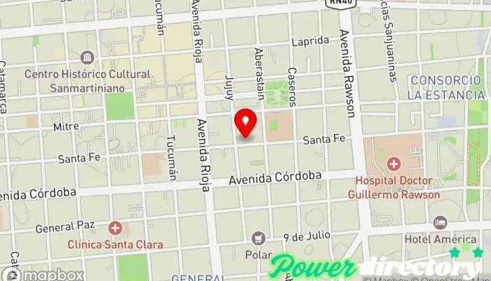 mapa de KF Kinesiologia Y Fisioterapia Médico en San Juan