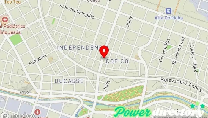 mapa de KIDA Kinesiólogo en Córdoba