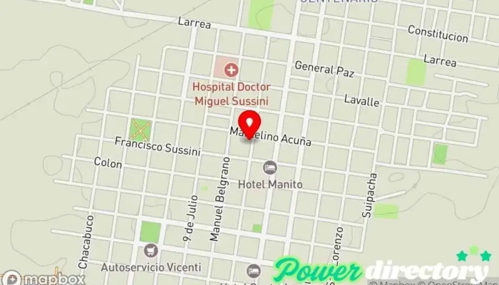 mapa de Kinactiva Kinesiólogo en Alvear