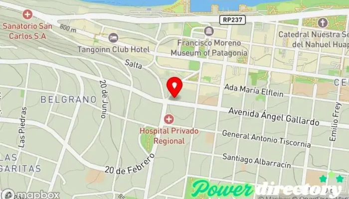 mapa de Kinecor Kinesiólogo en San Carlos de Bariloche