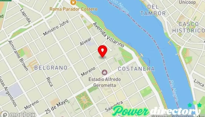 mapa de Kinesica- Kinesiologia y Fisioterapia- Osteopatia.Consultorio de Rehabilitacion Integral Kinesiólogo en Viedma