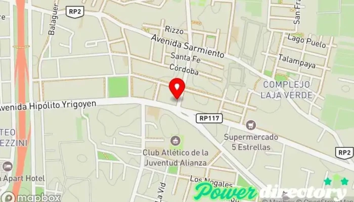 mapa de Kinesio Centro De Rehabilitación Hospital en Santa Lucía