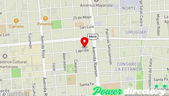 mapa de Kinesiogia Y Fisioterapia Centro de rehabilitación en San Juan