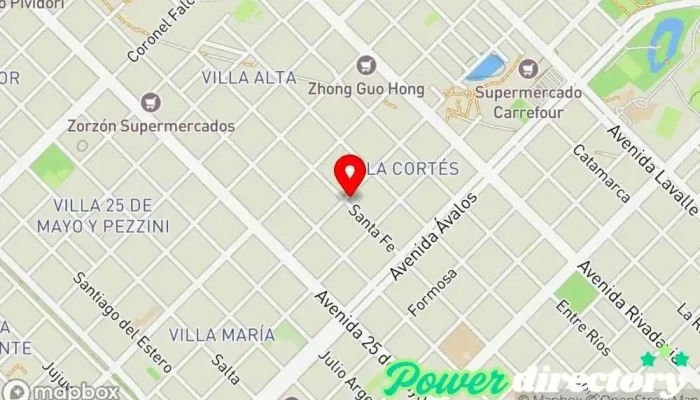 mapa de Kinesiología Daniel García Fisioterapeuta, Kinesiólogo en Resistencia
