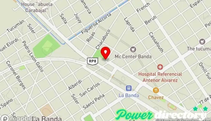 mapa de Kinesiología | Lic. Caballero Karla Fisioterapeuta en La Banda