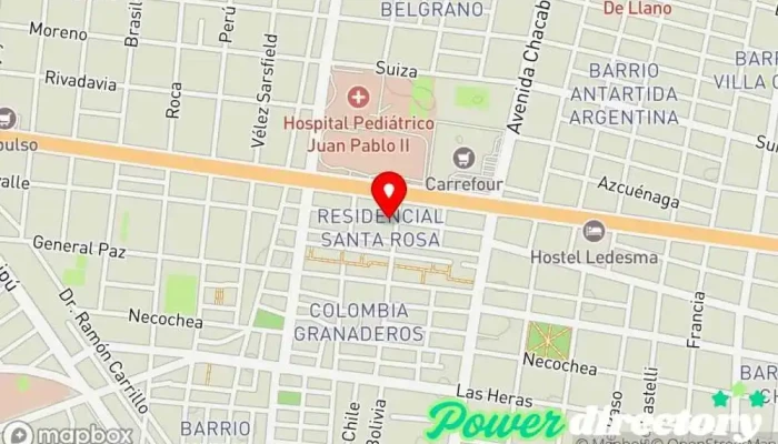 mapa de Kinesiología Lic. Esteban Losa Germán A. Fisiatra, Médico, Centro de rehabilitación en Corrientes