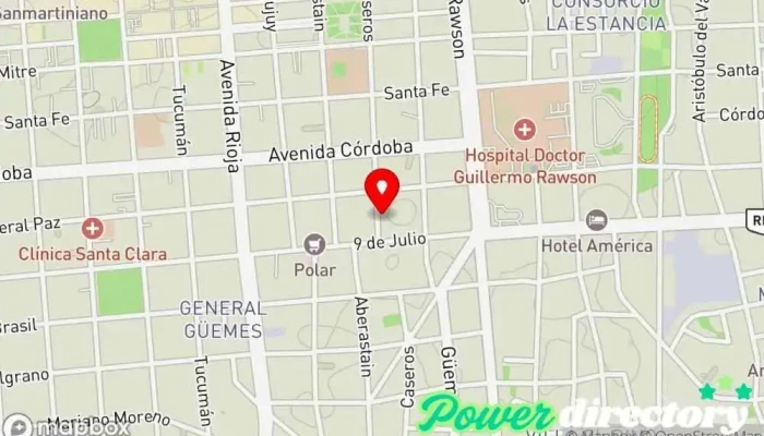 mapa de Kinesiología y Fisioterapia - Rehabilitación Fisioterapeuta en J5402ERN