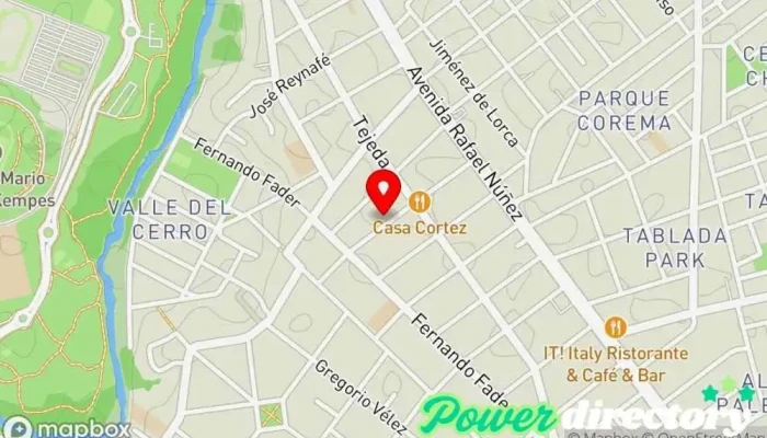 mapa de Kinesiologia y fisioterapia Focus Kinesiólogo en Córdoba