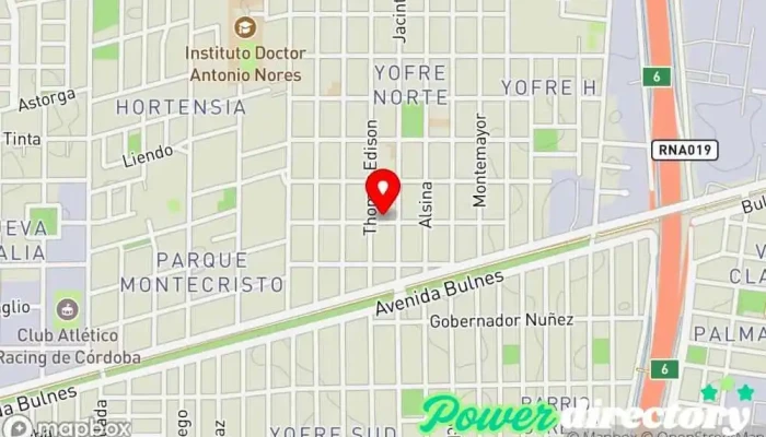 mapa de Kinesiología y Fisioterapia. Lic. Tagliaferri Rocio MP.6326 Fisioterapeuta en Córdoba