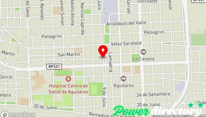 mapa de Kinesiología Y Fisioterapia Clínica de fisioterapia en Aguilares