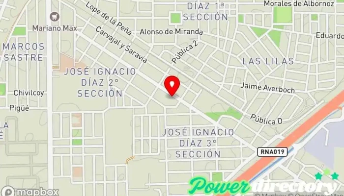 mapa de KINESIOLOGIA Y FISIOTERAPIA Centro de rehabilitación en Córdoba