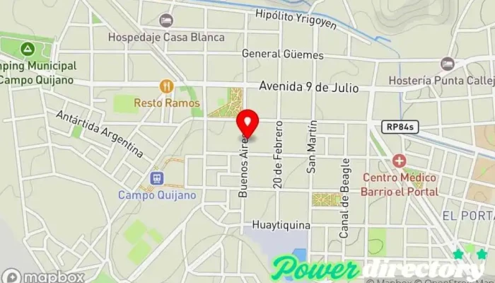 mapa de Kinesiologia Y Fisioterapia Fisioterapeuta en Campo Quijano