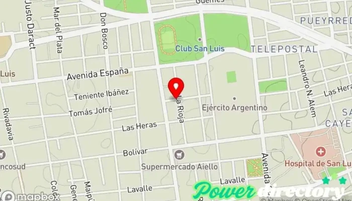 mapa de KINESIS Centro de rehabilitación en San Luis