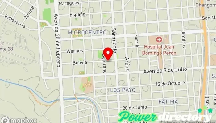 mapa de kinesis salud Fisioterapeuta en Tartagal