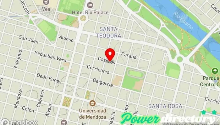 mapa de KINESTAR Centro de rehabilitación en Río Cuarto