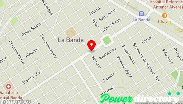 mapa de Kinetic Pilates Y Estetica Centro de pilates en La Banda