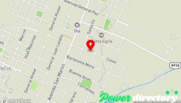 mapa de Kinnec Centro de rehabilitación y adaptación física Médico en Santa Lucía