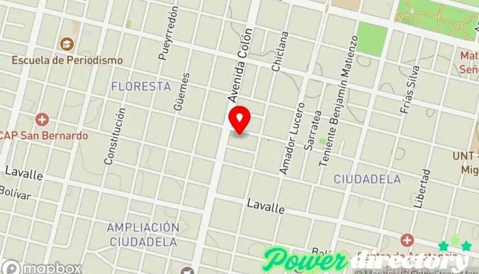 mapa de Klgo. Halaburda, Alejandro Antonio Fisioterapeuta en San Miguel de Tucumán